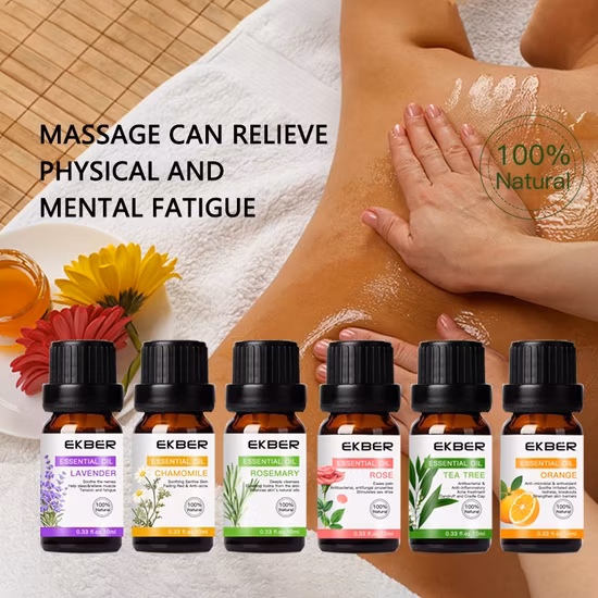 2022 Neues Angebot Ekber Bio-Haarpflegeöl Gesichtsmassageöl zur Verbesserung der Schlafqualität Ätherisches Rosenöl (neu) Kit